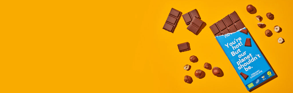 Unsere nucao Tafelschokolade in Creamy Chocolate.