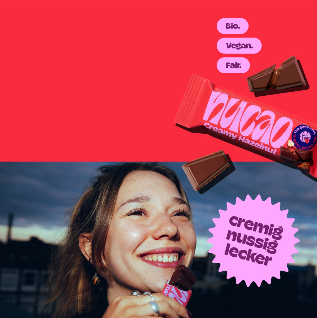 Entdecke das neue nucao. bio. vegan. fair.